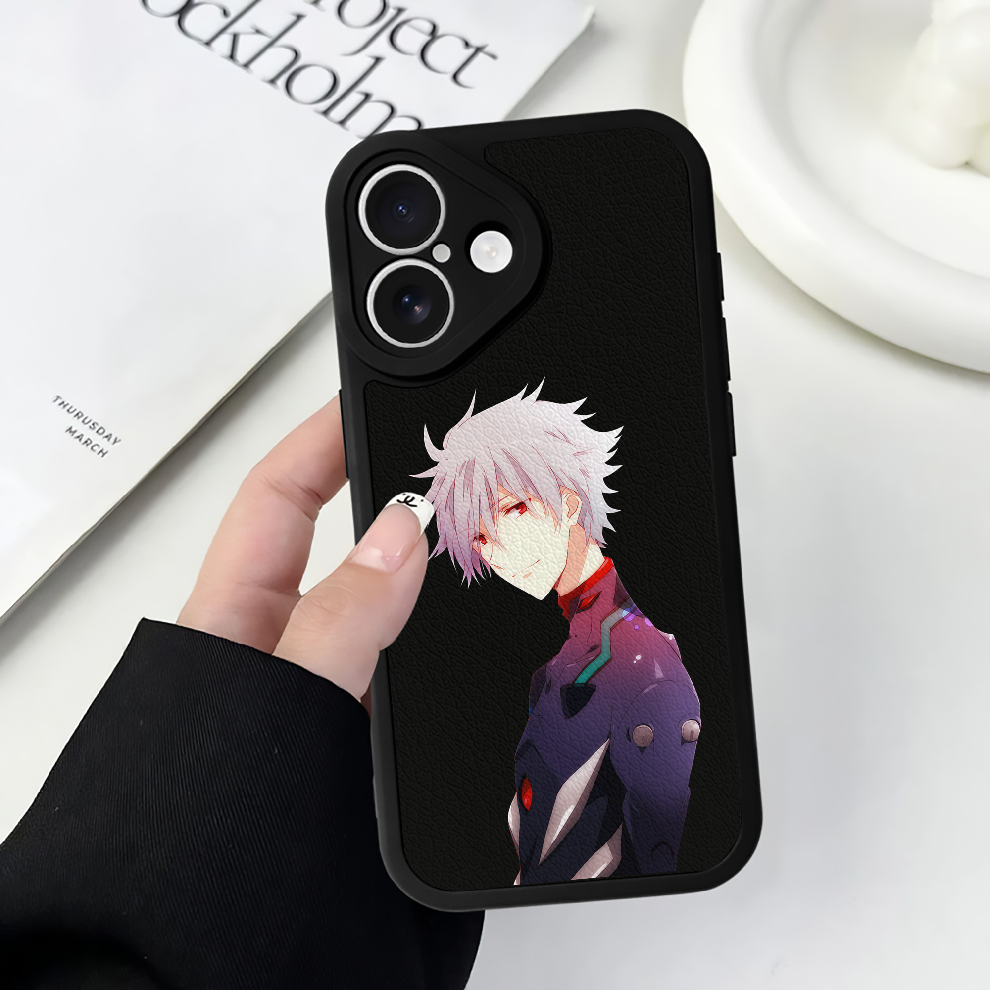 （画像用） EVA 新世紀エヴァンゲリオン 【iPhone 16シリーズ対応】シリコンスマホケース（レザー調） 材質：シリコン